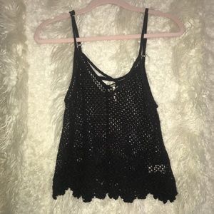 Crochet, Free People tank top